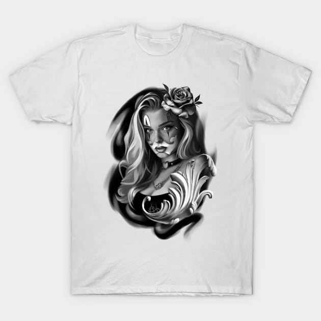 Chicano Girl T-Shirt by ashmidt